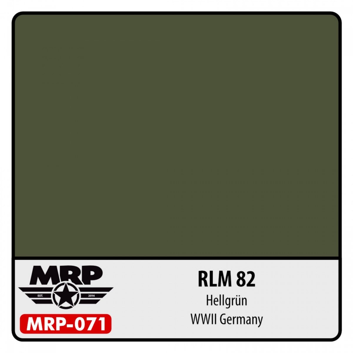 Peinture MR. Paint MRP-071 RLM 82 Hellgrun Allemagne Seconde Guerre mondiale 30 ml