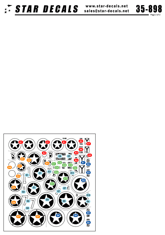 Star Decals 35-898 601e Bataillon de Chasseurs de Chars 1/35 – immagine 2