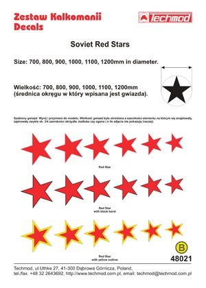 Techmod 48021 - Étoiles rouges soviétiques Seconde Guerre mondiale (1/48) – imagen 2