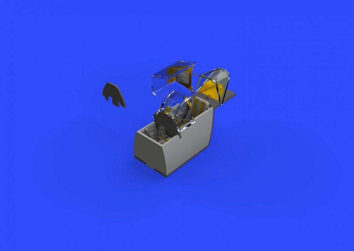 Cockpit Eduard 648330 pour Bf 109F avec siège de première génération, échelle 1/48 – Bild 3