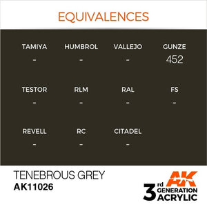 AK Interactive AK11026 Gris Ténébreux 17ml – image 3
