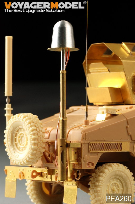 Ensemble d&amp;#39;antennes ECM Voyager modèle PEA260 pour Humvee américain moderne, type 2 (mât télescopique) (GP) 1/35 – image 4