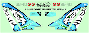 Décalcomanies ModelMaker D48145 Apennine Eurofighters NTM 2018 1/48  – image 2