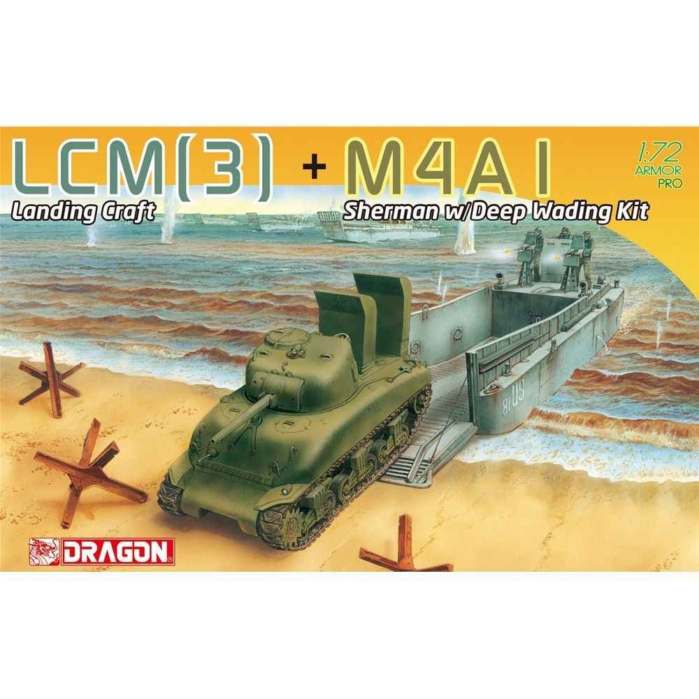 Dragon 7516 LCM(3) + M4A1 Sherman avec kit de passage en gué profond 1/72