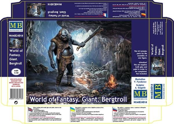 Master Box 24014 Monde de Fantasy Bergtroll Géant 1/24 – immagine 5