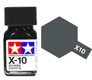 Peinture émail Tamiya X10 Gun Metal (80010)