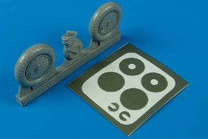 Roues Aires 2029 Bf 109 + masque de peinture 1/32 Hasegawa
