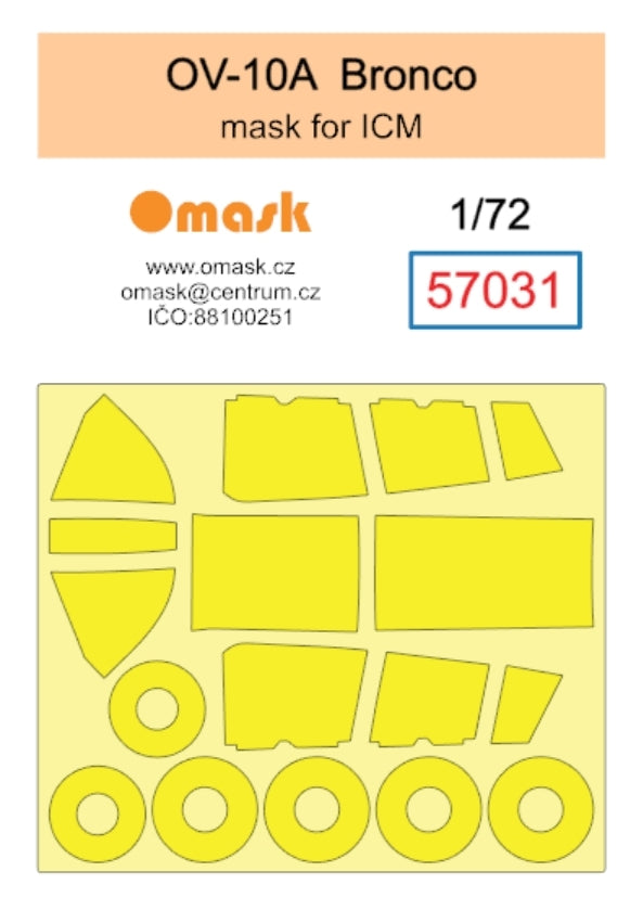 Masque Omask 57031 OV-10A Bronco (pour ICM) 1/72