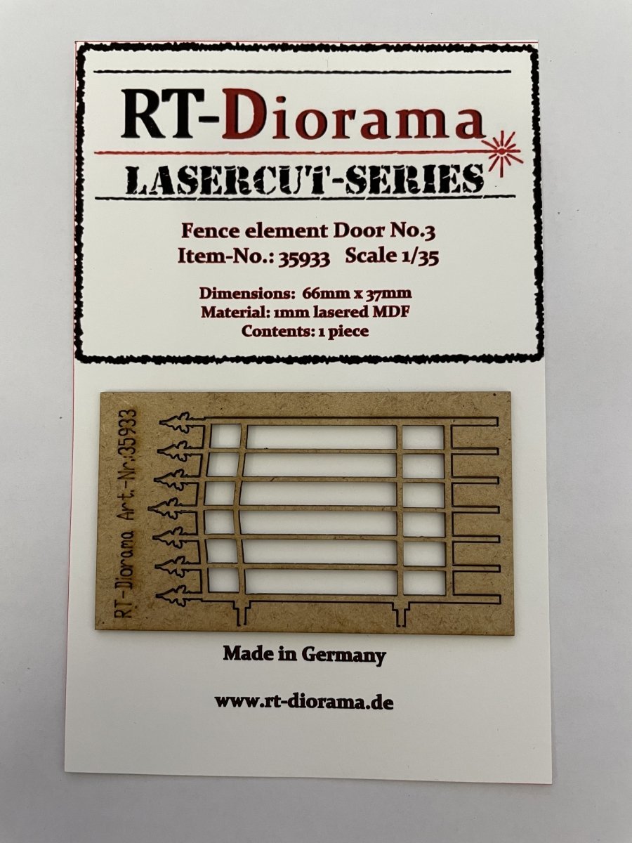 RT-Diorama 35933 Élément de clôture porte n° 3 1/35