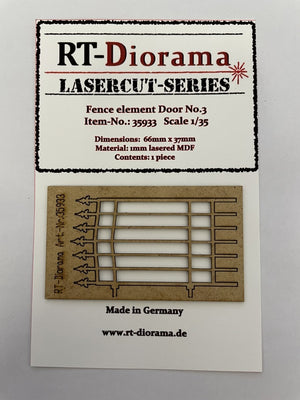 RT-Diorama 35933 Élément de clôture porte n° 3 1/35