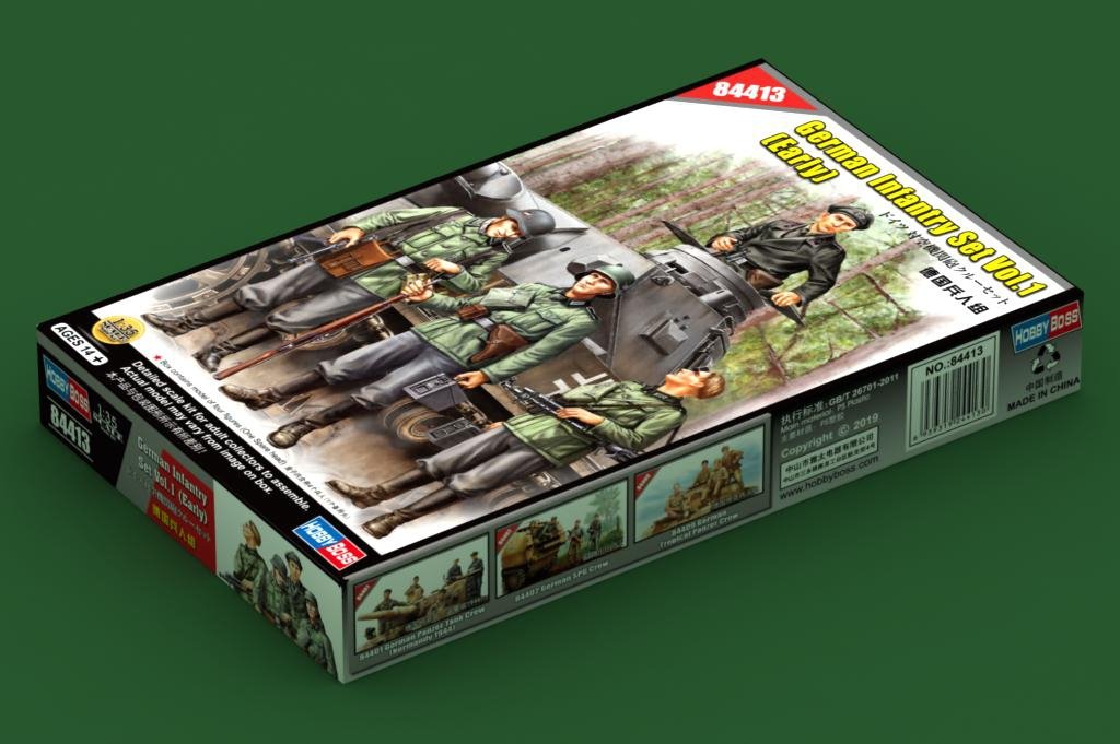 Hobby Boss 84413 Kit d&amp;#39;infanterie allemande Vol.1 (Première version) 1/35 – image 2