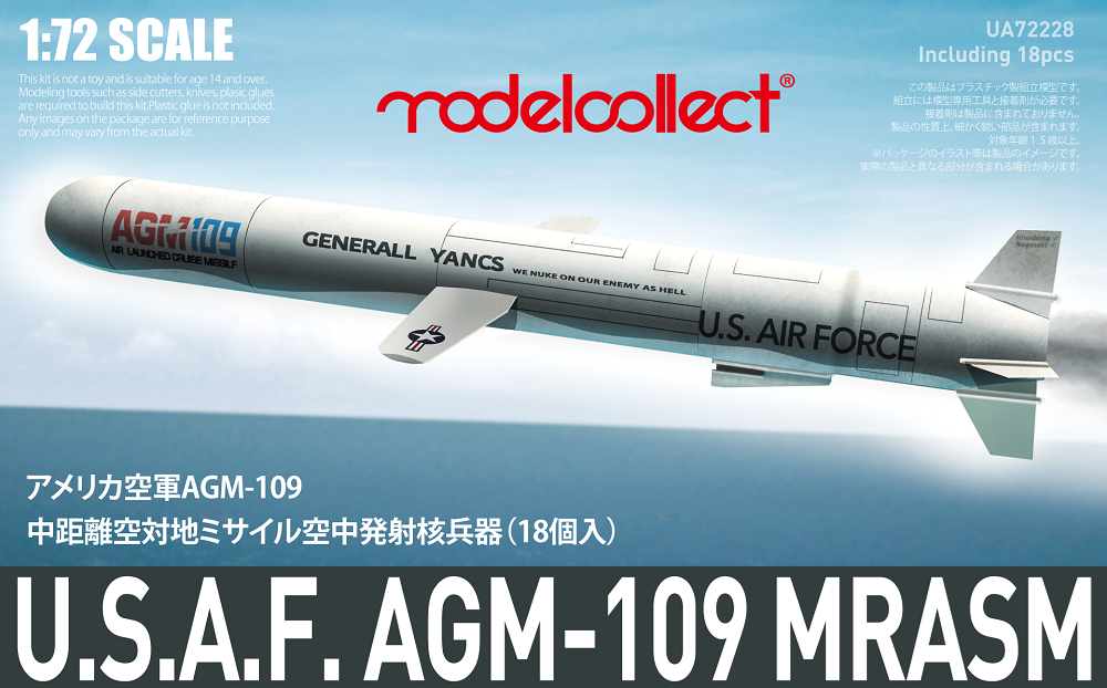 Modelcollect UA72228 Missile anti-navire américain AGM-109, échelle 1/72