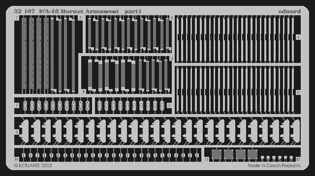 Armement du F-18 Eduard 32107 au 1/32 ACADEMY