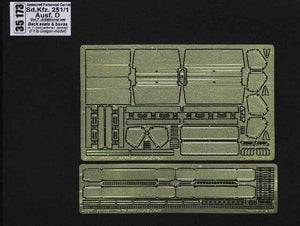 Aber 35173 Sd.Kfz. 251/1 Ausf.D. partie 7 sièges arrière et compartiments de rangement (DRA) (1/35)