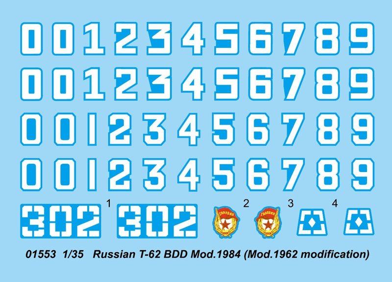 Trumpeter 01553 Char russe T-62 BDD Mod.1984 (modification Mod.1962) 1/35 – Bild 4