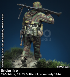 RADO Miniatures RDM35032 Sous le feu. W-SS MG Schütze, 12. SS-Pz.Div. HJ, Normandie 1944 1/35 – immagine 3