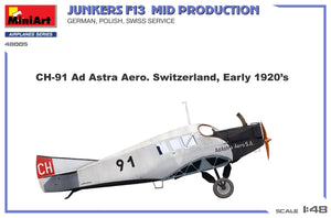 MiniArt 48005 Junkers F13. Milieu de production. Service allemand, polonais, suisse 1/48 – image 9