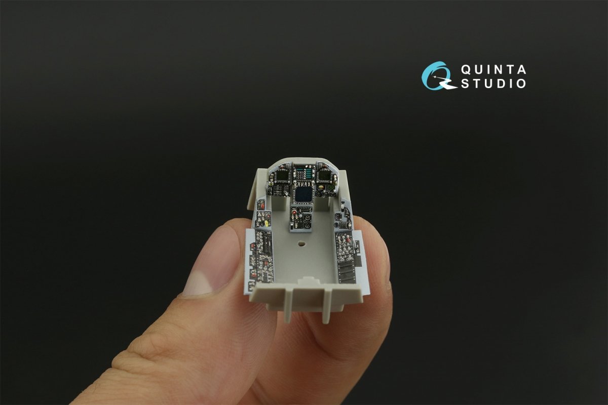 Intérieur imprimé en 3D et coloré sur papier décalcomanie Quinta Studio QDS-48277 F/A-18A (HobbyBoss) (Petite version) 1/48 – image 10