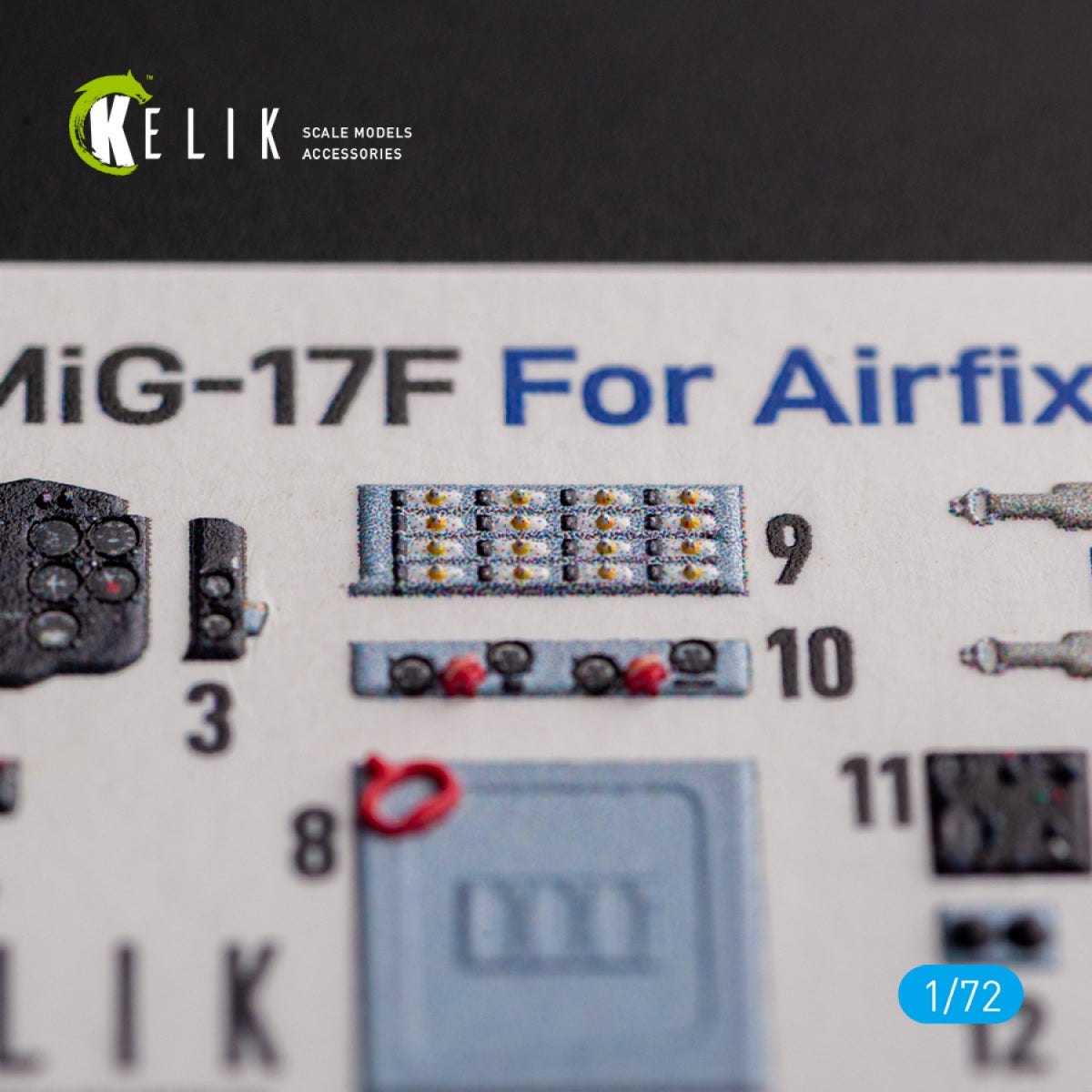 KELIK K72139 Mig-17 Fresco (Shenyang J5) - décalcomanies 3D intérieures pour maquette Airfix au 1/72 – image 3