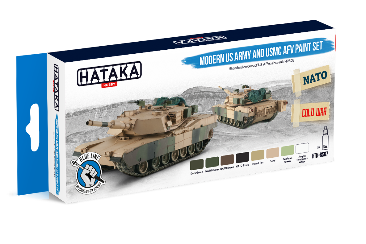 Ensemble de peinture Hataka Hobby HTK-BS67 pour véhicules blindés modernes de l&amp;#39;armée américaine et du corps des Marines (8 x 17 ml) – image 2