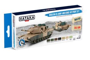 Ensemble de peinture Hataka Hobby HTK-BS67 pour véhicules blindés modernes de l&amp;#39;armée américaine et du corps des Marines (8 x 17 ml) – image 2