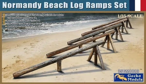 Gecko Models 35GM0083 Ensemble de rampes en rondins pour la plage de Normandie, échelle 1/35