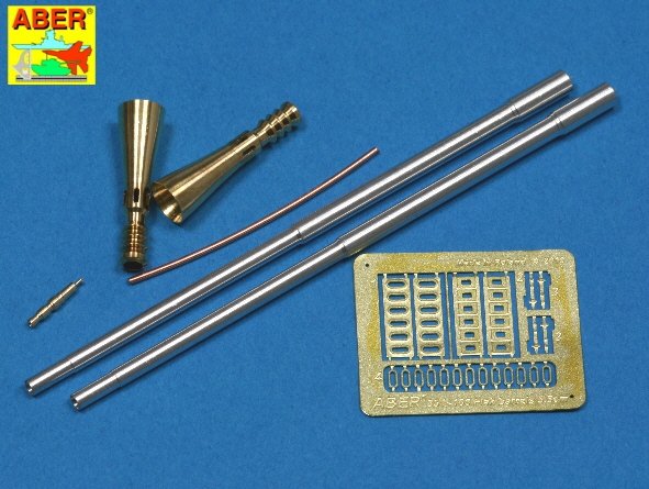 Aber 35L-100 Coffret de canons Rheinmetall Geraet 58 de 5,5 cm pour E-50 Flakpanzer allemand (1/35)