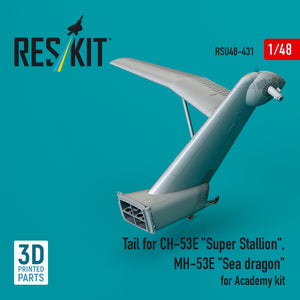 RESKIT RSU48-0431 Empennage pour CH-53E « Super Stallion », MH-53E « Sea Dragon » pour maquette Academy (impression 3D) 1/48 – image 2