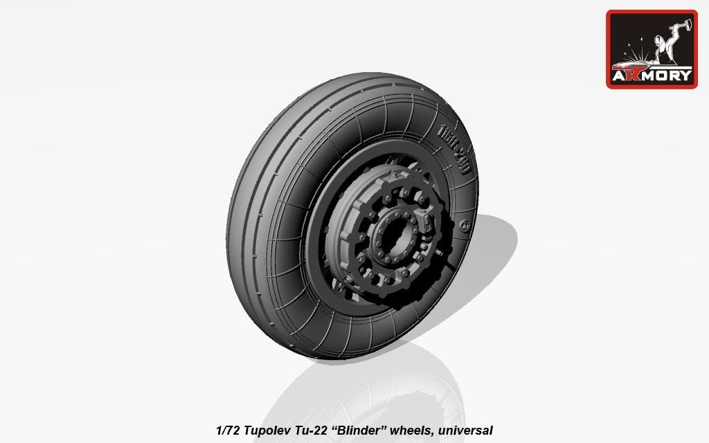 Roues Blinder pour Tupolev Tu-22 (Armory Models AW72043) au 1/72 – immagine 7