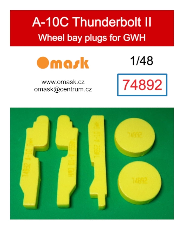 Omask 74892 Bouchons de passage de roue A-10C Thunderbolt II (pour GWH) 1/48