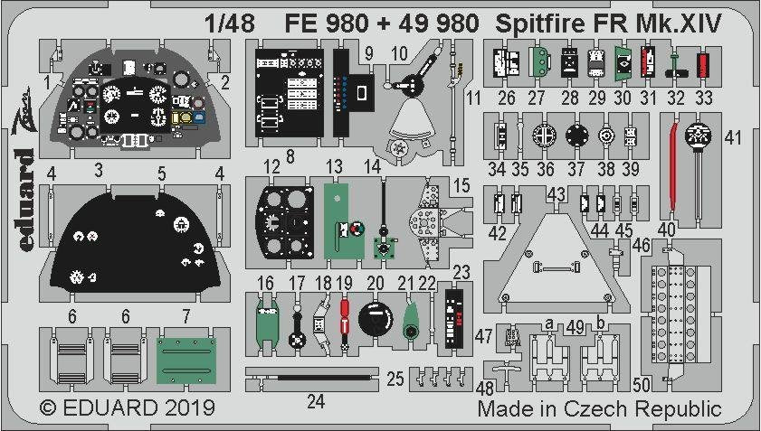 Eduard FE980 Spitfire FR Mk. XIV 1/48 AIRFIX