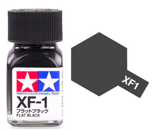 Peinture émail Tamiya XF1 Noir mat (80301)
