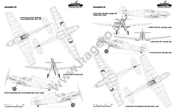 Kagero 7096 Messerschmitt Bf 109 T EN/PL – immagine 3
