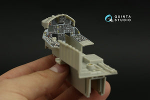 Intérieur imprimé en 3D et coloré sur papier décalcomanie pour F-15C Late/F-15J Late (Tamiya) (petite version) Quinta Studio QDS-32157 – image 5
