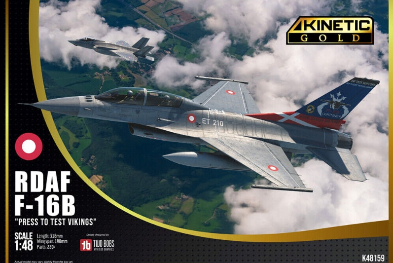 Kinetic K48159 F-16B Viper de la Force aérienne royale danoise au 1/48 – image 2