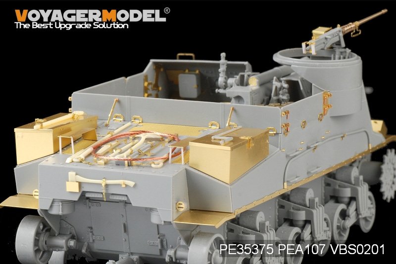 Maquette Voyager PE35375 Fusil américain M7 Priest de la Seconde Guerre mondiale (production intermédiaire) avec étui à munitions et ensemble téléphonique pour DRAGON 6637 au 1/35 – immagine 11