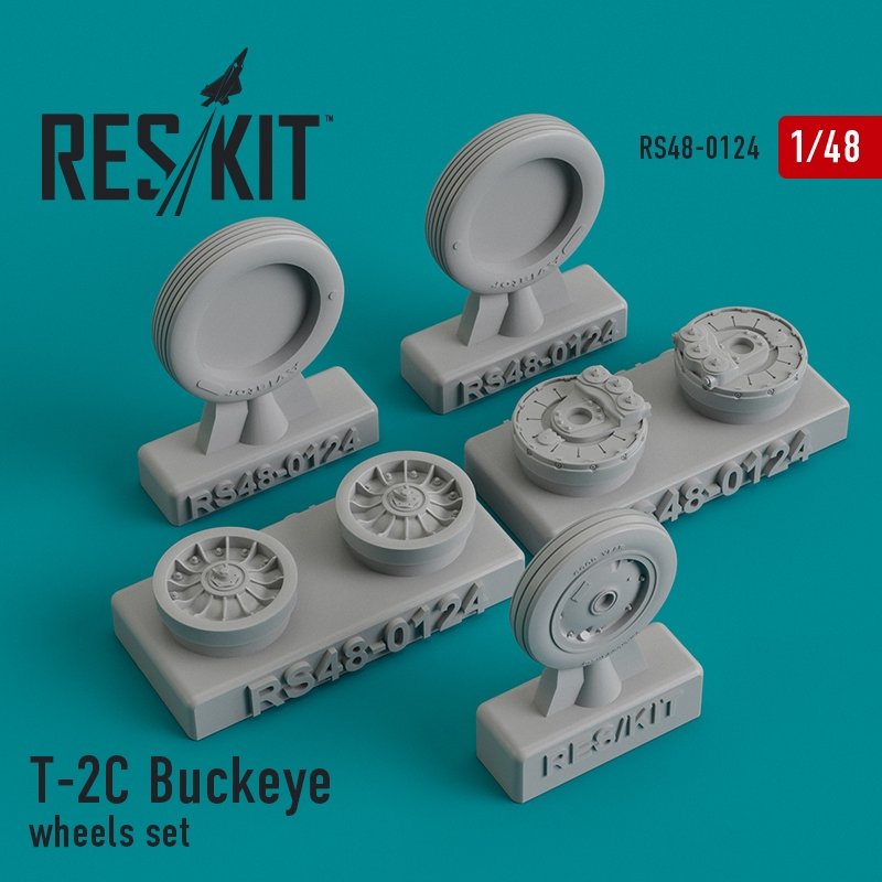 RESKIT RS48-0124 Jeu de roues T-2C Buckeye 1/48