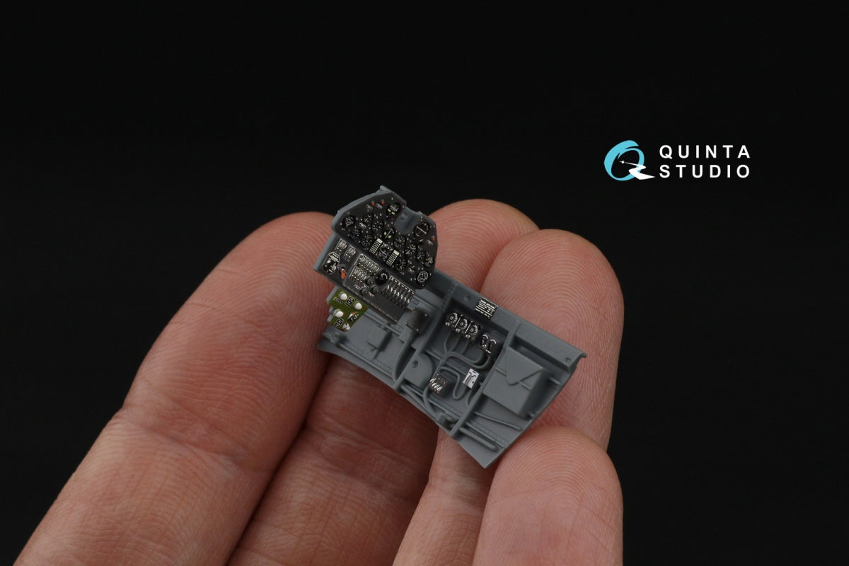 Intérieur imprimé en 3D et coloré sur papier décalcomanie Quinta Studio QD48587 P-40E Warhawk (Eduard) 1/48 – image 11