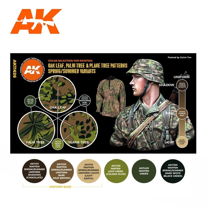 AK Interactive AK11626 OAK LEAF, PALM TREE &amp;amp; PLANE TREE PATTERNS SPRING/SUMMER VARIANTS – image 2