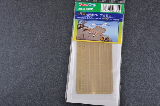 Rambardes et filet de sécurité Trumpeter 06635 pour maquette de bateau à l&amp;#39;échelle 1/700