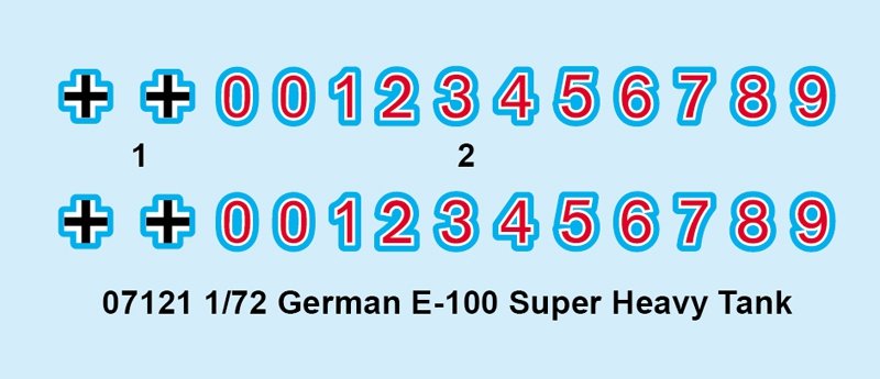 Trumpeter 07121 Char super-lourd allemand E-100 1/72 – immagine 3