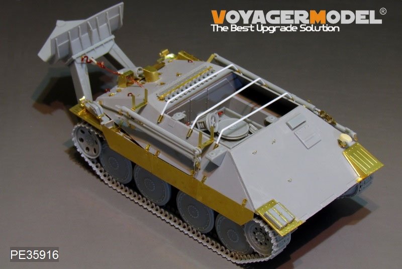 Maquette Voyager PE35916 Bergepanzer Hetzer Basic allemand de la Seconde Guerre mondiale pour THUNDER 1/35 – image 2