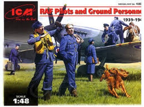 ICM 48081 Pilotes et personnel de la RAF (1/48)