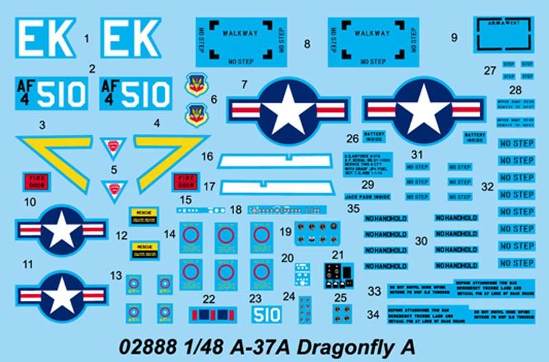 Trumpeter 02888 A-37A Libellule (1/48) – immagine 4