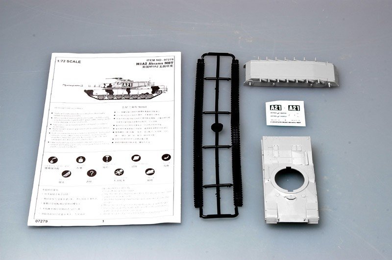 Trumpeter 07279 M1A2 Abrams MBT 1/72 – image 3