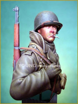 Young Miniatures YM1812 Soldat américain Ardennes 1944 1/10 – immagine 6
