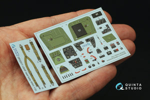 Intérieur du P-39N/Q Airacobra de Quinta Studio QD32225, imprimé en 3D et en couleur sur papier décalcomanie (Special Hobby), échelle 1/32 – image 5
