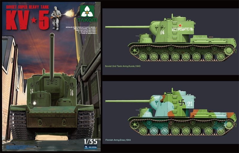 Takom 2006 Char lourd soviétique KV-5 