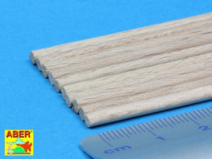 Aber WR3 Wood round rods 3,00 mm lenght 250 mm x 10 pcs. – zdjęcie 5
