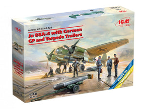 ICM 48229 Ju 88A-4 avec personnel au sol allemand et remorques à torpilles 1/48 – immagine 2